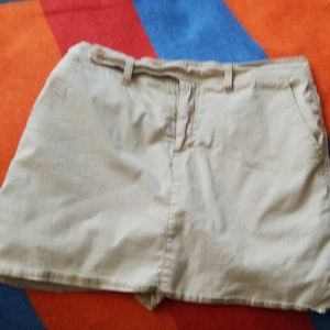 Khaki skort